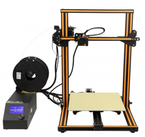 CR10S 3D printer front view 300x300x400 build volume orange