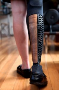 3D printed prosthetic right leg