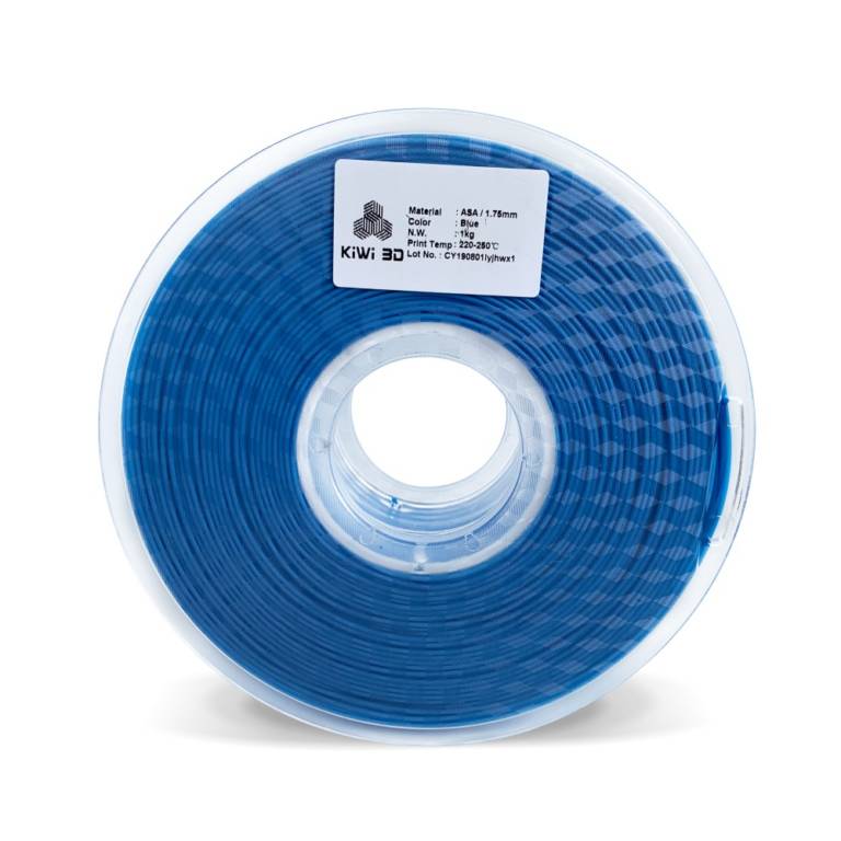 Kiwi3D Blue ASA 3D Printer Filament | 1.75M, 1KG Spool - Kiwi 3D